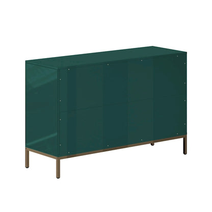 Clihome Wooden Storage 6 Drawer Double Dresser for Bedroom