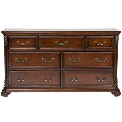 Messina Estates Cognac Dresser & Mirror