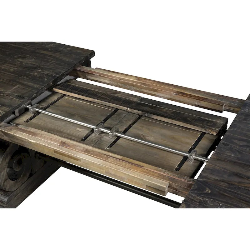 The Gray Barn Kornfeld Aged Wood Rectangular Dining Table