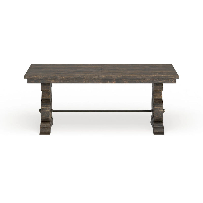 The Gray Barn Kornfeld Aged Wood Rectangular Dining Table