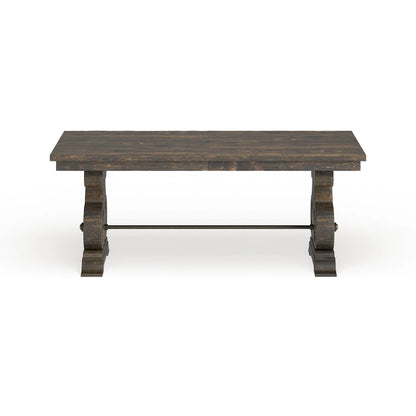 The Gray Barn Kornfeld Aged Wood Rectangular Dining Table