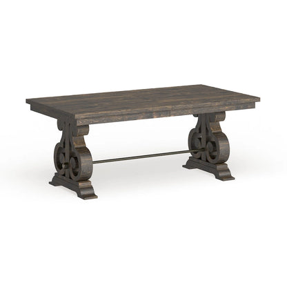 The Gray Barn Kornfeld Aged Wood Rectangular Dining Table