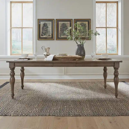 Dusty Taupe Rectangular Leg Table