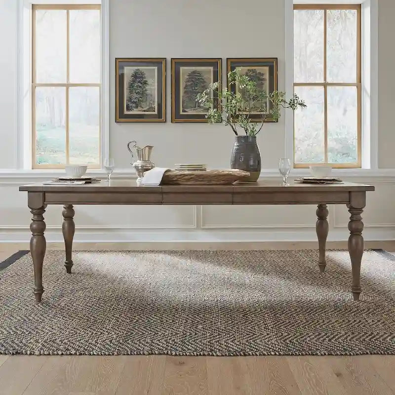  Dusty Taupe Rectangular Leg Table