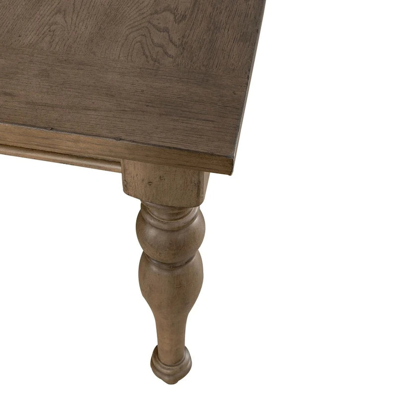 Dusty Taupe Rectangular Leg Table
