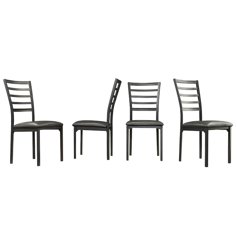 Darcy II Espresso Contoured Metal Dining Chairs (Set of 4) by iNSPIRE Q Bold