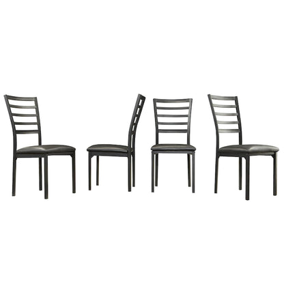 Darcy II Espresso Contoured Metal Dining Chairs (Set of 4) by iNSPIRE Q Bold