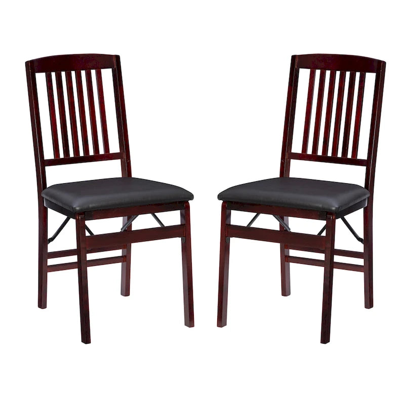 Porch & Den Lowell Espresso Folding Chair (Set of 2)