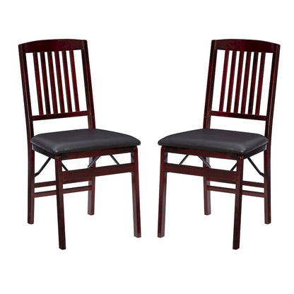 Porch & Den Lowell Espresso Folding Chair (Set of 2)