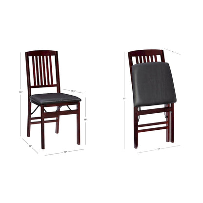 Porch & Den Lowell Espresso Folding Chair (Set of 2)