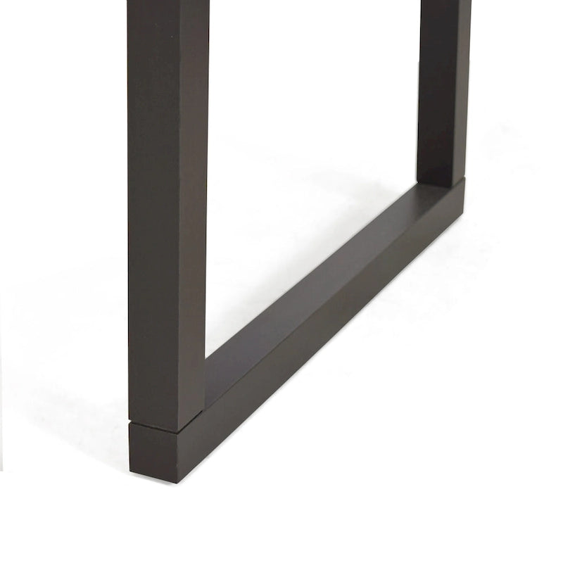 Joliet Live Edge Distressed Cherry and Ebony Console Bar Table