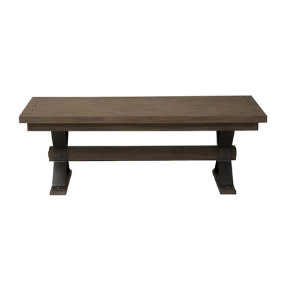 Sonoma Road Weathered Wood and Metal 3 Piece Cocktail Table Set