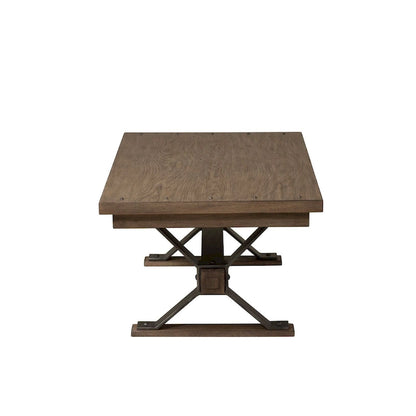 Sonoma Road Weathered Wood and Metal 3 Piece Cocktail Table Set