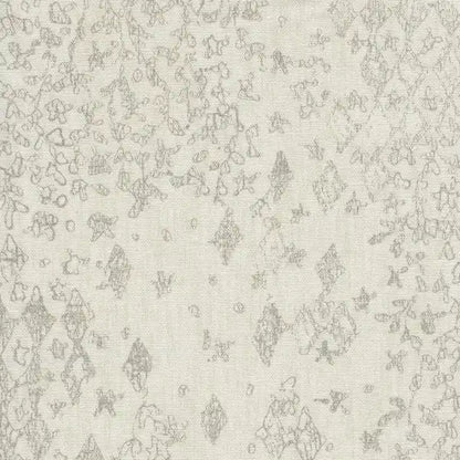 Porch & Den Lyric Swoop Arm Cream/ Gray Vintage Stencil Accent Chair
