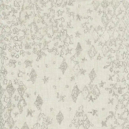 Porch & Den Lyric Swoop Arm Cream/ Gray Vintage Stencil Accent Chair