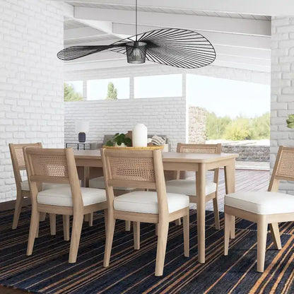 Brentwood 7-Piece Brown Wood Rectangle Dining Set by Homestyles