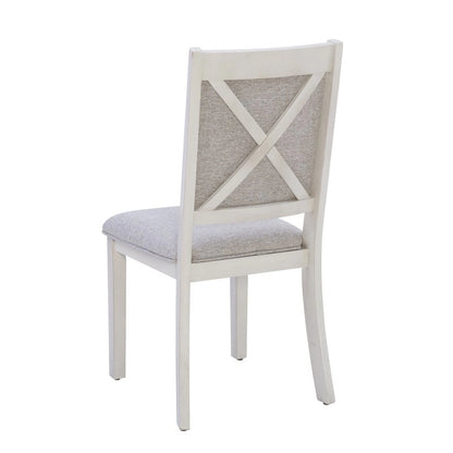 McKee 7-piece White Farmhouse Dining Set