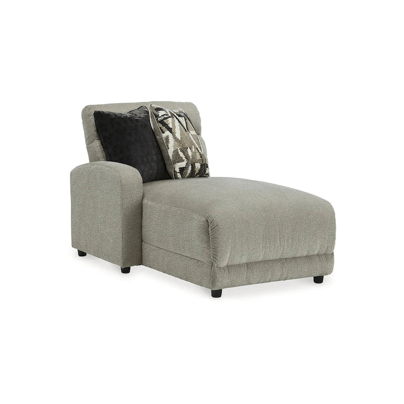 Colleyville Gray 4-Piece Power Reclining Sectional with Chaise - 140W x 65D x 39H