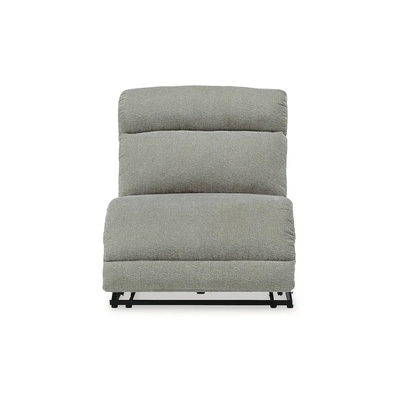 Colleyville Gray 4-Piece Power Reclining Sectional with Chaise - 140W x 65D x 39H