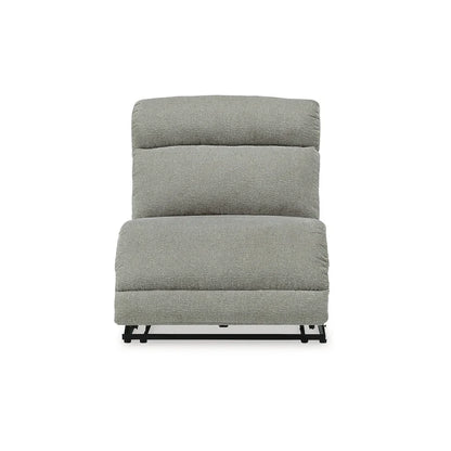 Colleyville Gray 4-Piece Power Reclining Sectional with Chaise - 140W x 65D x 39H