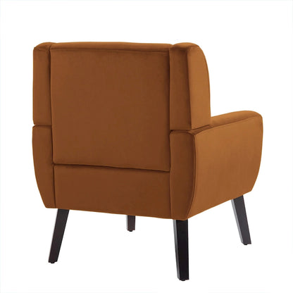2 Set Modern Accent Chair Velvet Armchair