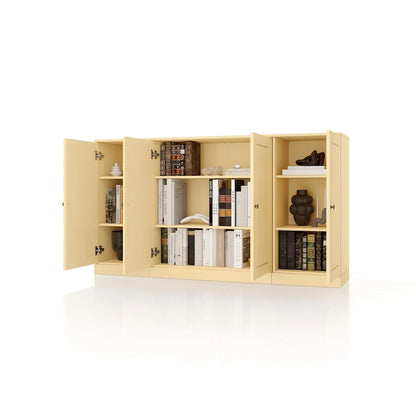 100% Solid Wood 65 Sideboard with Clear, Frosted Glass or Solid Wood Doors by Palace Imports