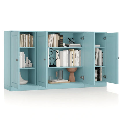 100% Solid Wood 65 Sideboard with Clear, Frosted Glass or Solid Wood Doors by Palace Imports