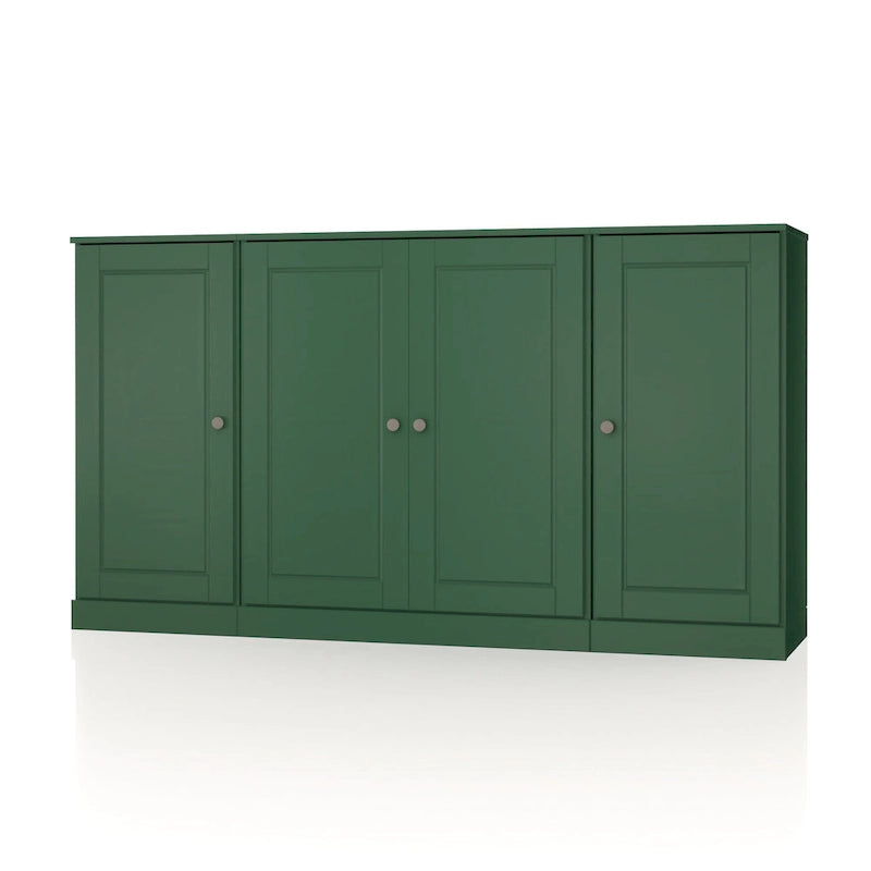 100% Solid Wood 65 Sideboard with Clear, Frosted Glass or Solid Wood Doors by Palace Imports