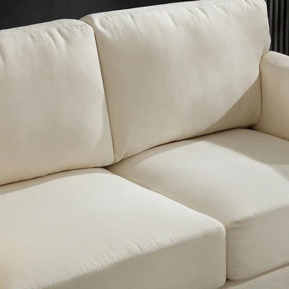 Modern Double Arm Sofa,Deep Seat Couch,Pillowed Back Cushions,Durable Upholstered Fabric