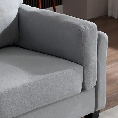 Modern Double Arm Sofa,Deep Seat Couch,Pillowed Back Cushions,Durable Upholstered Fabric