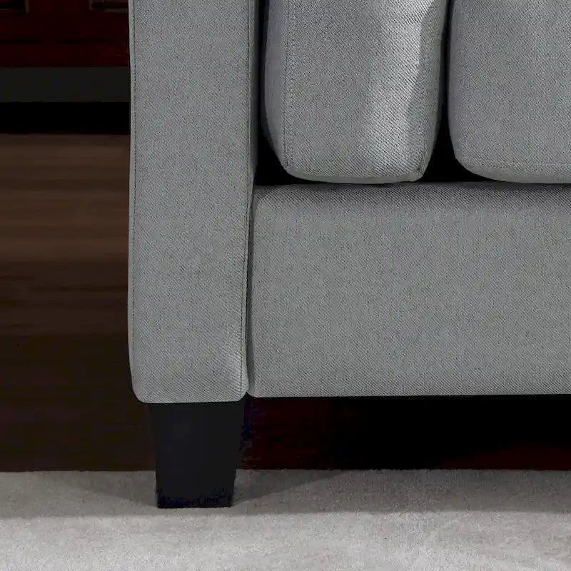 Modern Double Arm Sofa,Deep Seat Couch,Pillowed Back Cushions,Durable Upholstered Fabric