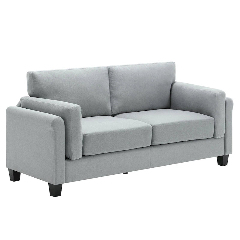 Modern Double Arm Sofa,Deep Seat Couch,Pillowed Back Cushions,Durable Upholstered Fabric
