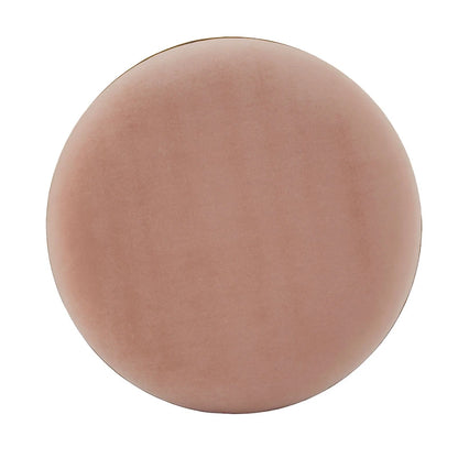 Jinger Fabric Upholstered Round Ottoman by iNSPIRE Q Modern