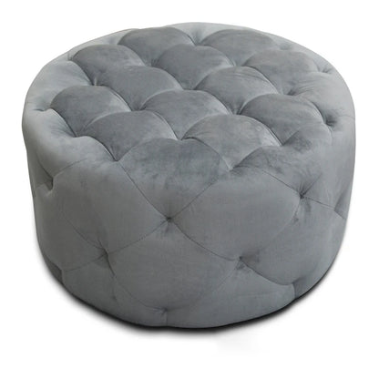 Meerna 24-inch Round Tufted Padded Ottoman (Optional Colors)