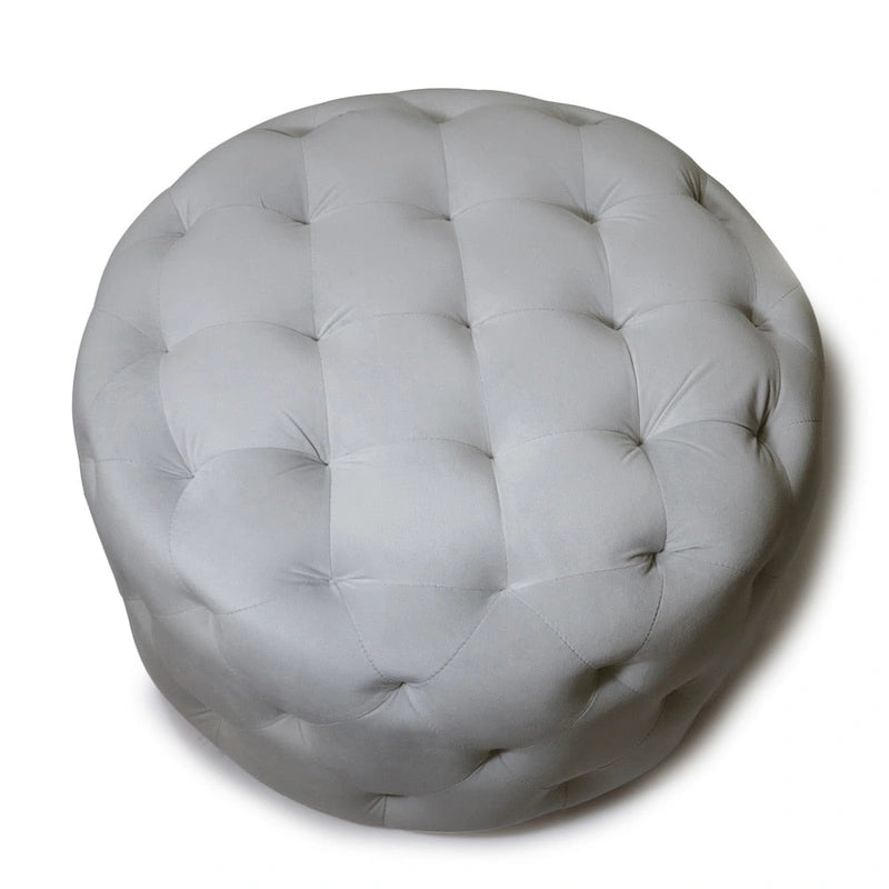 Meerna 24-inch Round Tufted Padded Ottoman (Optional Colors)