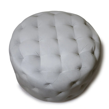 Meerna 24-inch Round Tufted Padded Ottoman (Optional Colors)