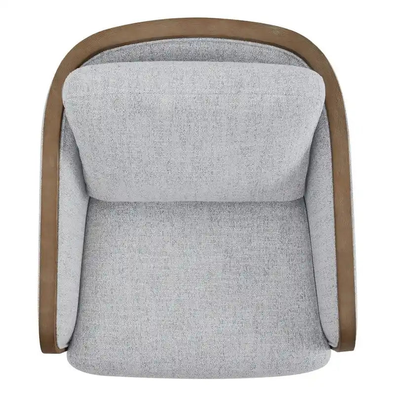 Skyler Modern Upholstered Living Room Swivel Bucket Accent Chair