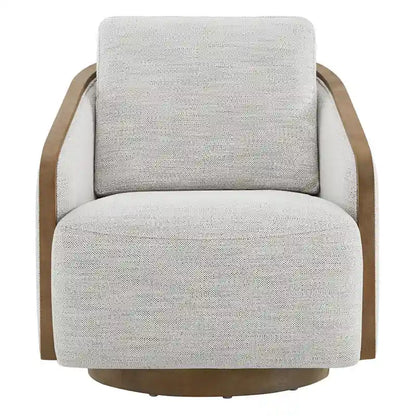 Skyler Modern Upholstered Living Room Swivel Bucket Accent Chair