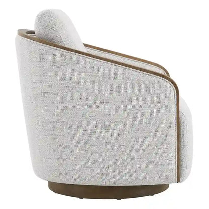 Skyler Modern Upholstered Living Room Swivel Bucket Accent Chair