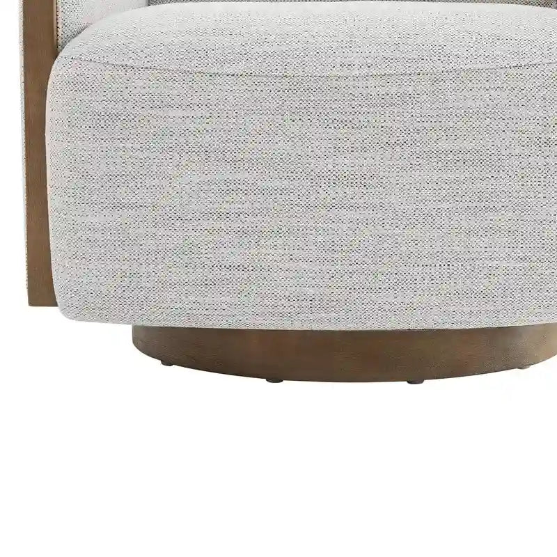 Skyler Modern Upholstered Living Room Swivel Bucket Accent Chair