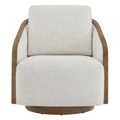 Skyler Modern Upholstered Living Room Swivel Bucket Accent Chair