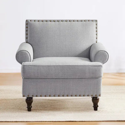 Huimo Modern Nailhead Accent Chair Arm Chairs Set of 2