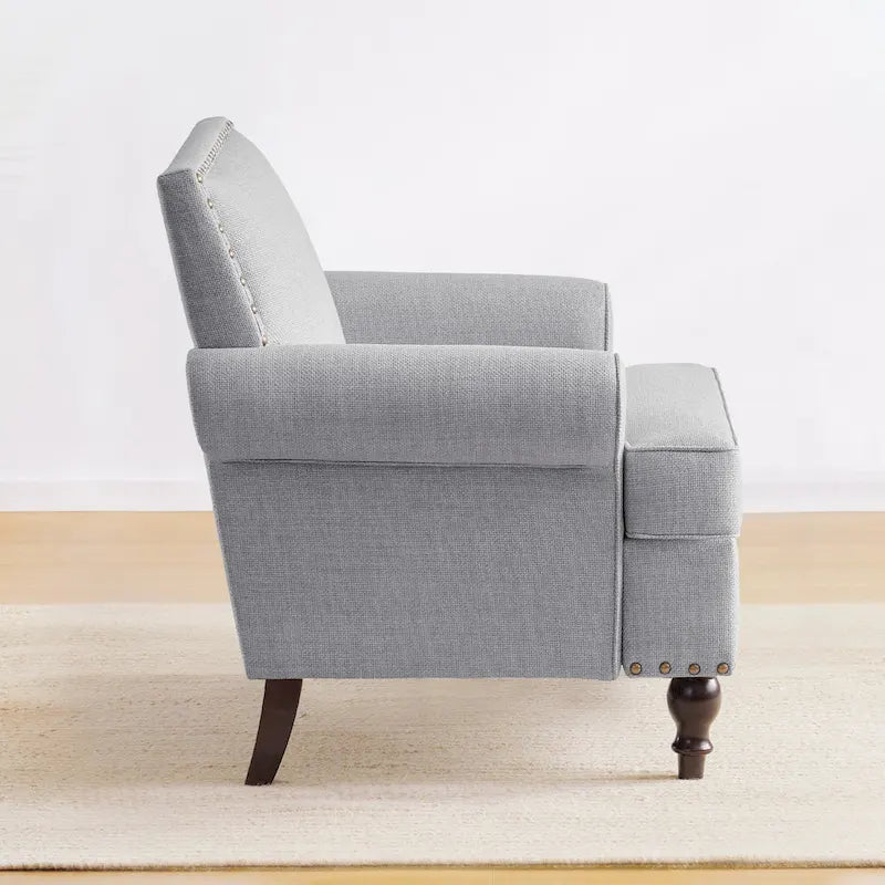 Huimo Modern Nailhead Accent Chair Arm Chairs Set of 2