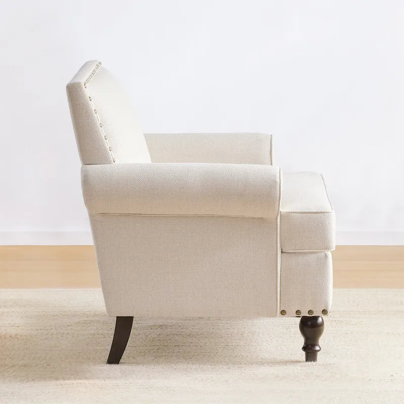 Huimo Modern Nailhead Accent Chair Arm Chairs Set of 2