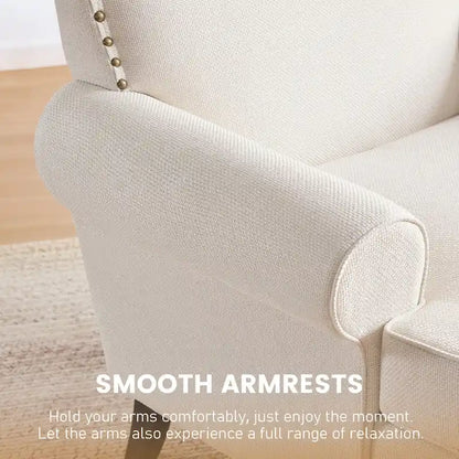 Huimo Modern Nailhead Accent Chair Arm Chairs Set of 2