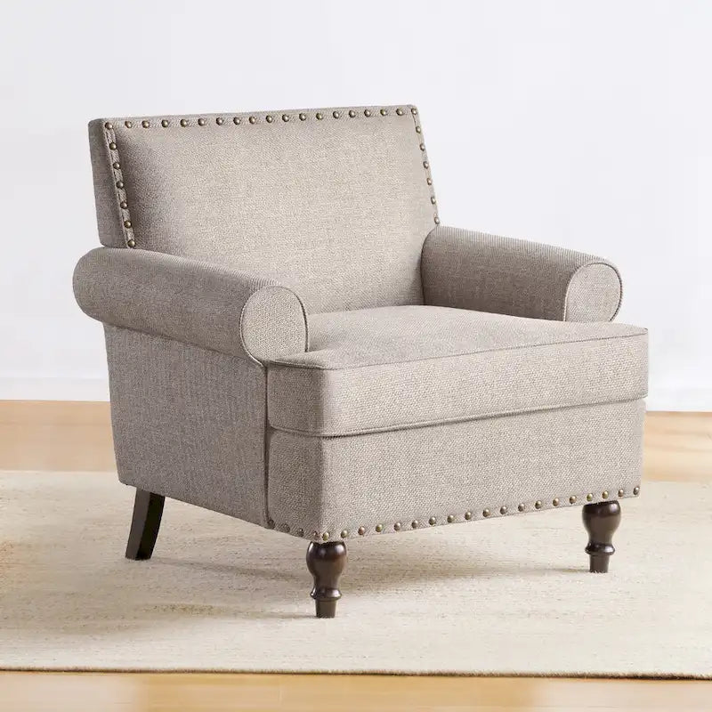 Huimo Modern Nailhead Accent Chair Arm Chairs Set of 2