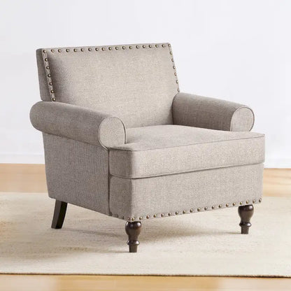 Huimo Modern Nailhead Accent Chair Arm Chairs Set of 2
