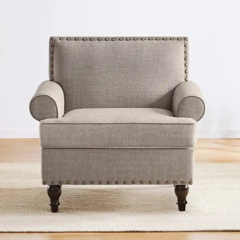Huimo Modern Nailhead Accent Chair Arm Chairs Set of 2