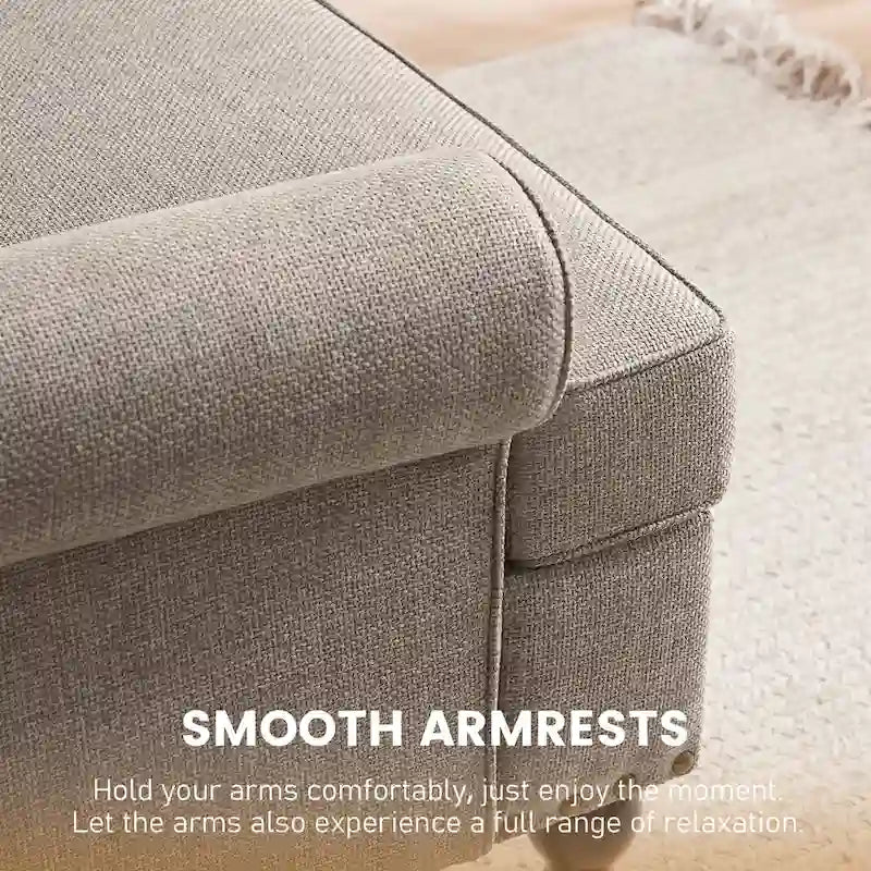Huimo Modern Nailhead Accent Chair Arm Chairs Set of 2