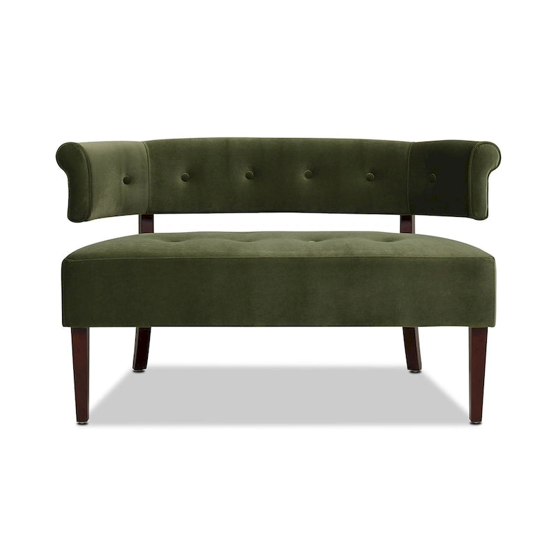Jared 51 Modern Recessed Arm Tufted Bench Settee